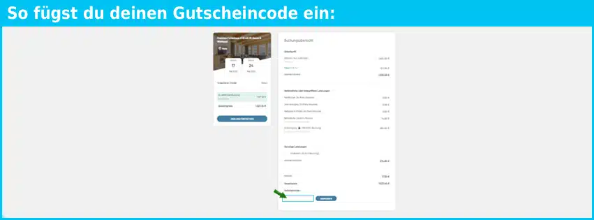 alps-resorts Gutschein einfuegen und sparen blau