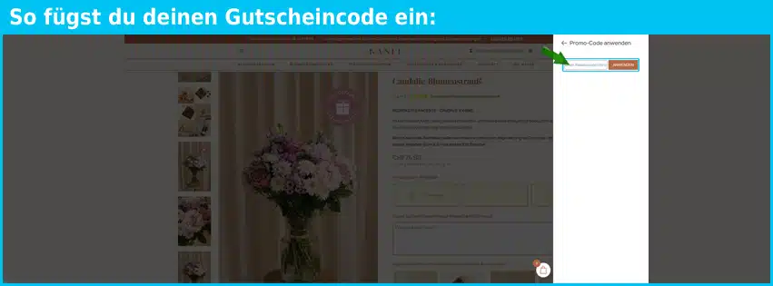 kanel Gutschein einfuegen und sparen blau