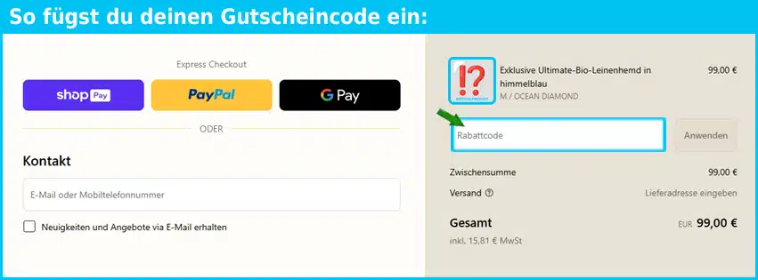 motion-manoeuvre Gutschein einfuegen und sparen blau