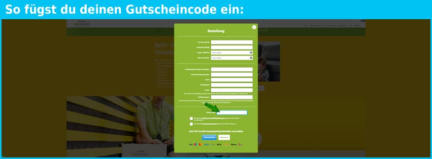 sportanalytik Gutschein einfuegen und sparen blau