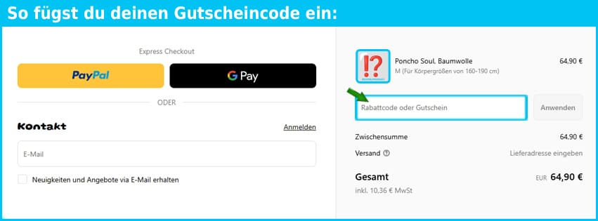 wave-hawaii Gutschein einfuegen und sparen blau