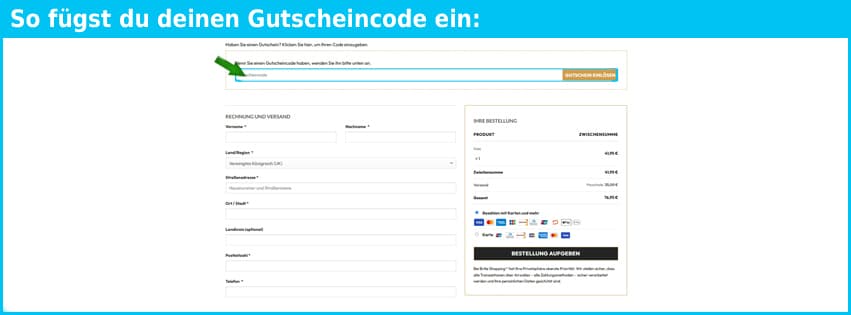 brilleshopping Gutschein einfuegen und sparen blau!
