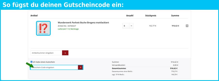 holzwelt-graef Gutschein einfuegen und sparen blau