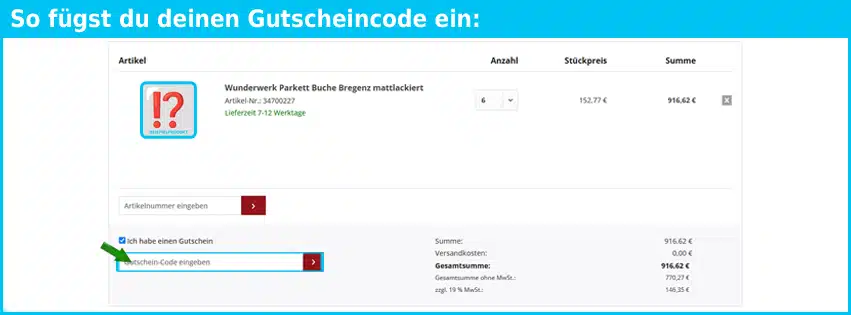 holzwelt-graef Gutschein einfuegen und sparen blau