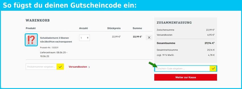 jawoll Gutschein einfuegen und sparen blau