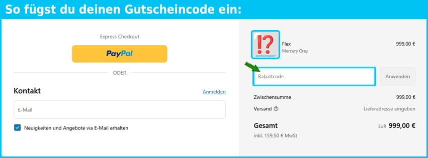 pureelectric Gutschein einfuegen und sparen blau