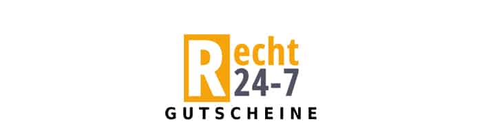 recht24-7 Gutschein Logo Oben
