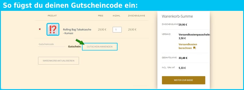 woodzl Gutschein einfuegen und sparen blau