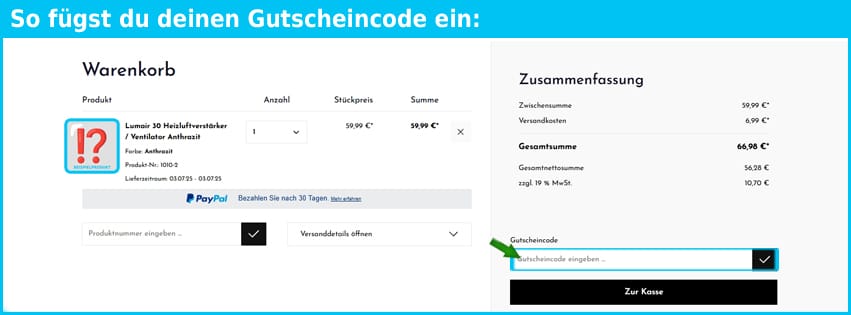 dusbad Gutschein einfuegen und sparen blau