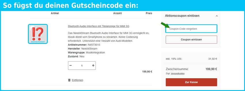 need4street Gutschein einfuegen und sparen blau