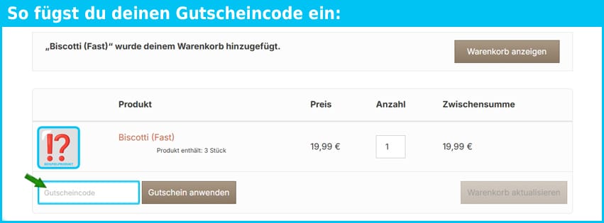 gutmutsaatgut Gutschein einfuegen und sparen blau