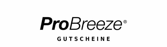 probreeze Gutschein Logo Oben