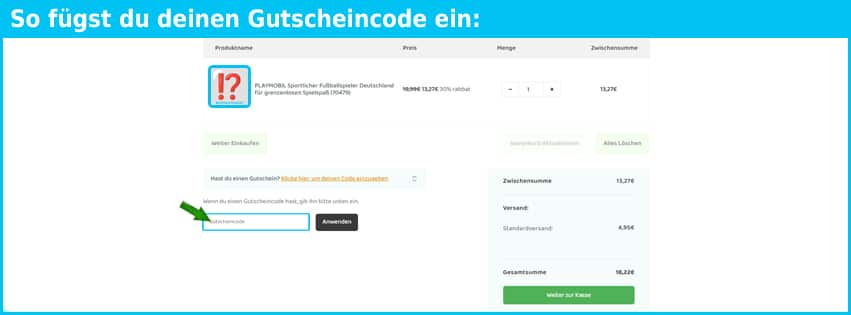spielemax.de Gutschein einfuegen und sparen blau