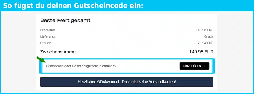 bjornborg Gutschein einfuegen und sparen blau
