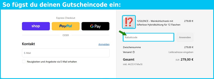 heimwein Gutschein einfuegen und sparen blau