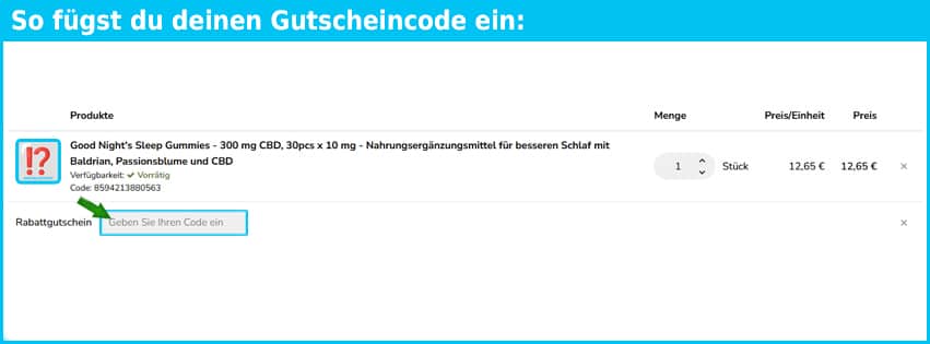 hemnia Gutschein einfuegen und sparen blau