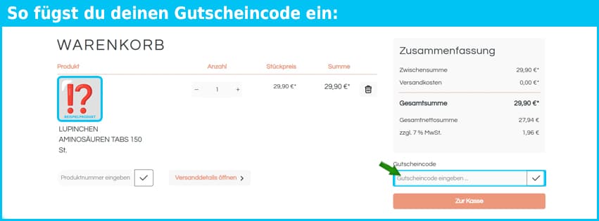 barbara-klein Gutschein einfuegen und sparen blau