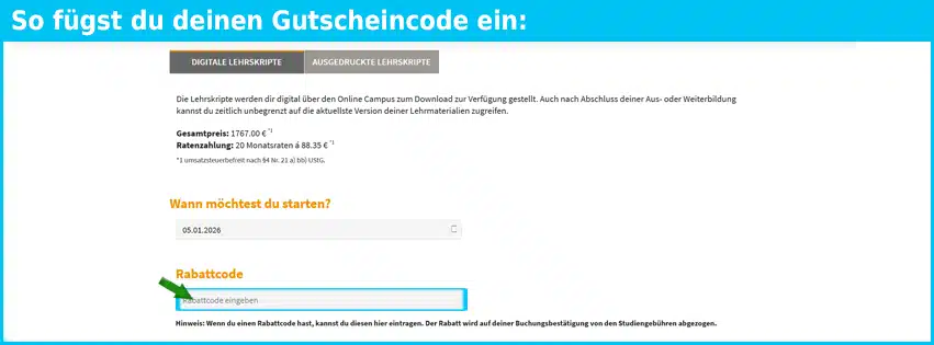 academyofsports Gutschein einfuegen und sparen blau