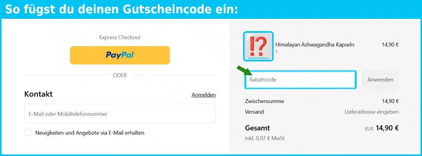 himalayanshilajit Gutschein einfuegen und sparen blau