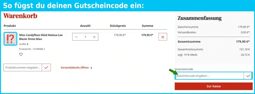 peggysuevintage Gutschein einfuegen und sparen blau