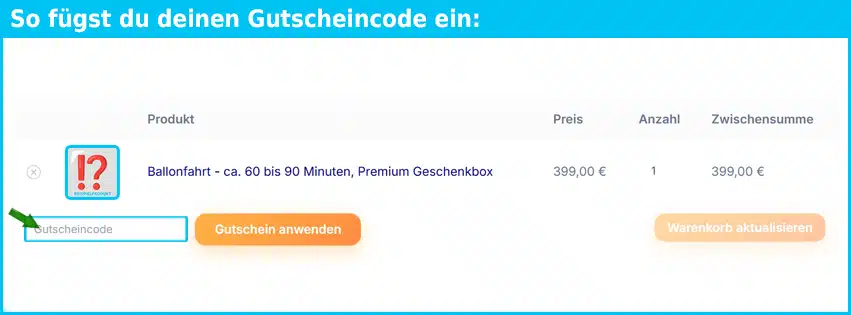 flyagain Gutschein einfuegen und sparen blau