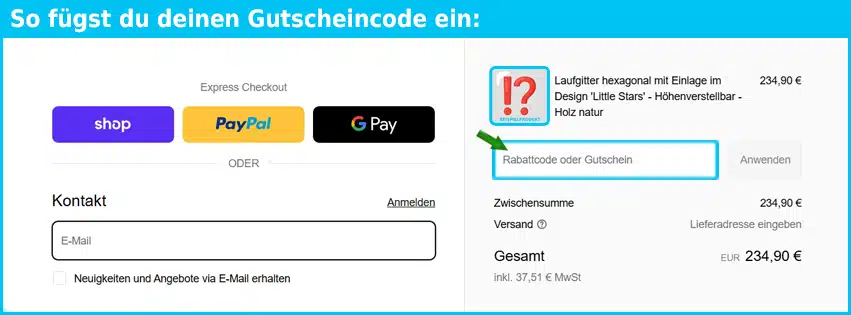 roba-kids Gutschein einfuegen und sparen blau