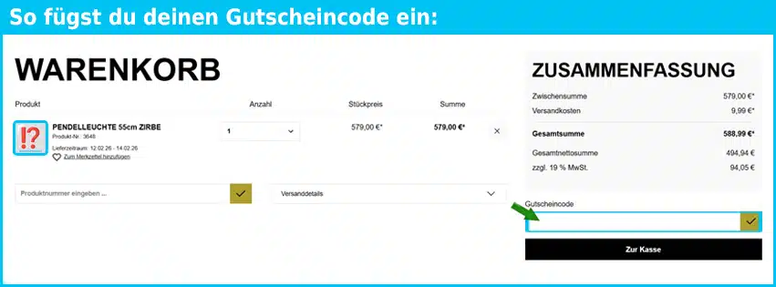 die-kleine-zirbe Gutschein einfuegen und sparen blau