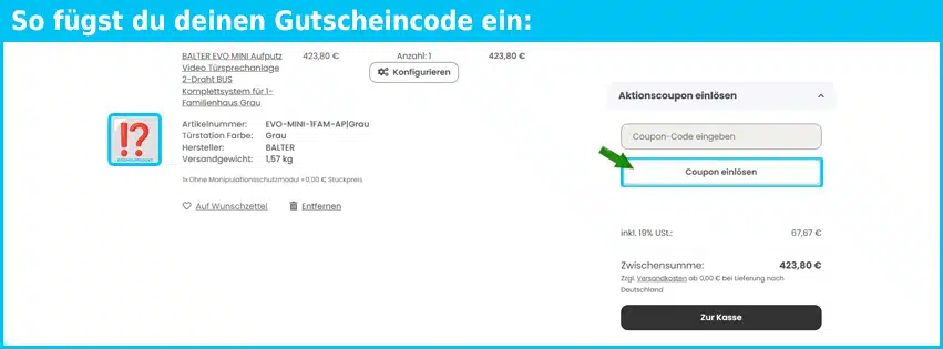 ihrschutz24 Gutschein einfuegen und sparen blau