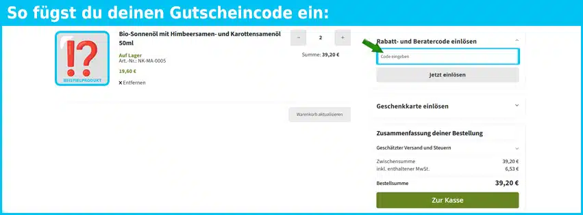 tiroler-kraeuterhof Gutschein einfuegen und sparen blau