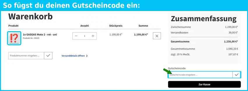 2radfabrik Gutschein einfuegen und sparen blau