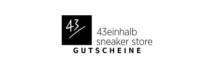 43einhalb Gutschein Logo Oben