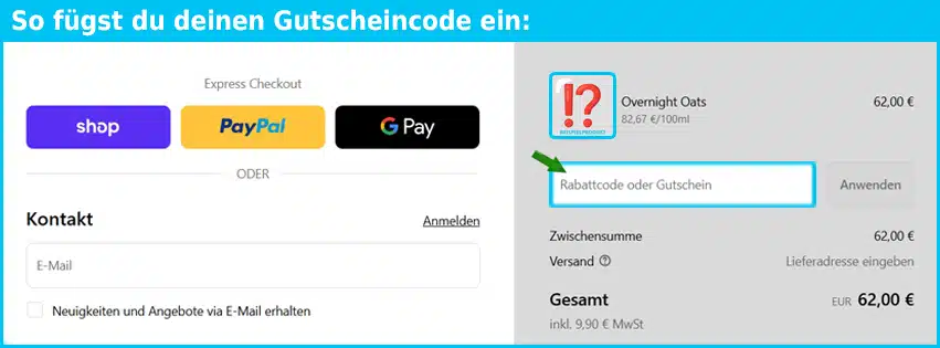 dr-emiskin Gutschein einfuegen und sparen blau