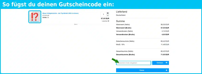 turncamp Gutschein einfuegen und sparen blau