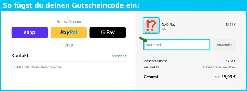 natur-klar Gutschein einfuegen und sparen blau