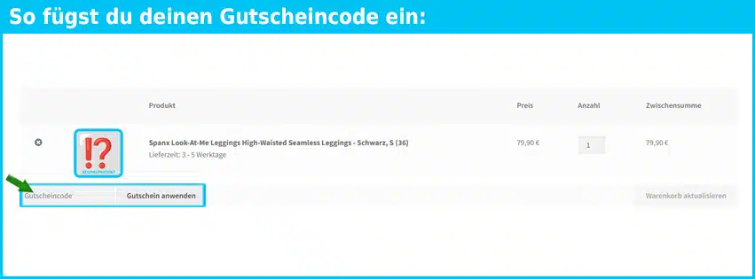 shapeweardeluxe Gutschein einfuegen und sparen blau