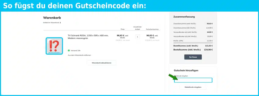 jannowak Gutschein einfuegen und sparen blau