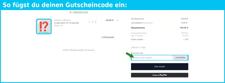 schuhe-lueke Gutschein einfuegen und sparen blau