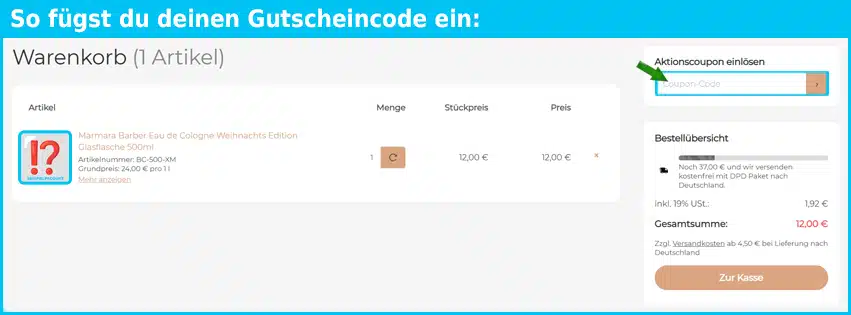 wagnerbeauty Gutschein einfuegen und sparen blau