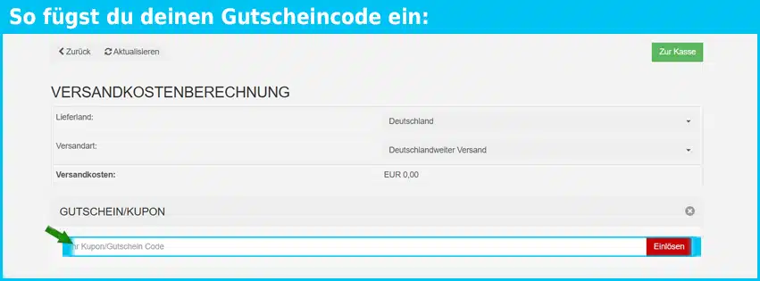 mbt-store Gutschein einfuegen und sparen blau