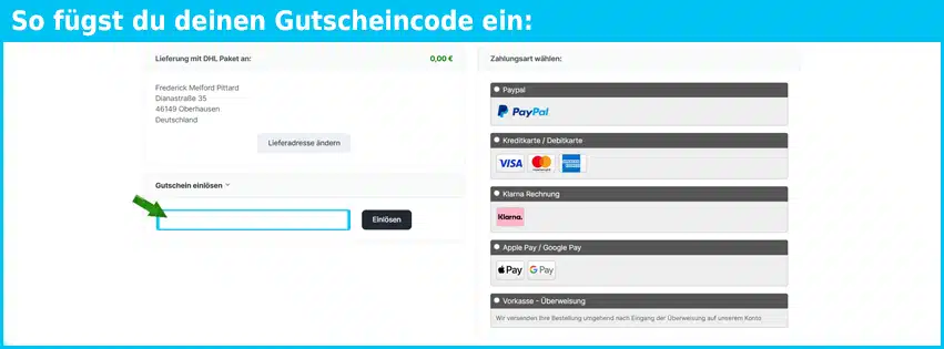 hemdenbox Gutschein einfuegen und sparen blau
