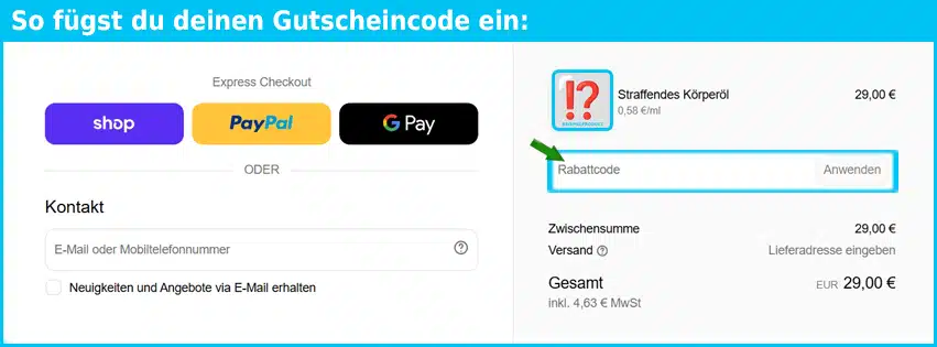 naveboost Gutschein einfuegen und sparen blau