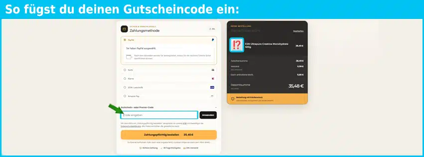 creatin24 Gutschein einfuegen und sparen blau