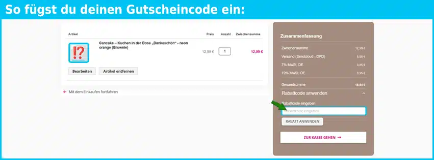 geschenkefuermitarbeiter Gutschein einfuegen und sparen blau