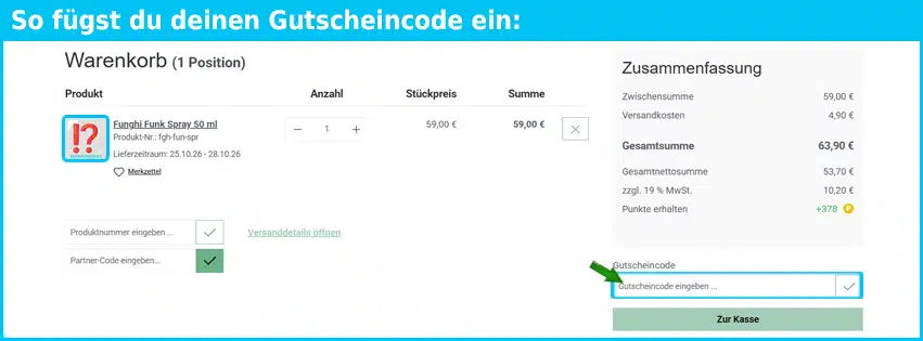 kasimirlieselotte Gutschein einfuegen und sparen blau