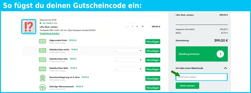 liftor Gutschein einfuegen und sparen blau