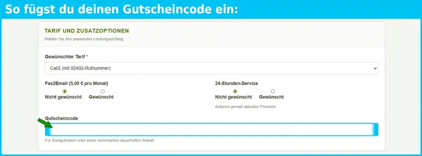 phonea Gutschein einfuegen und sparen blau